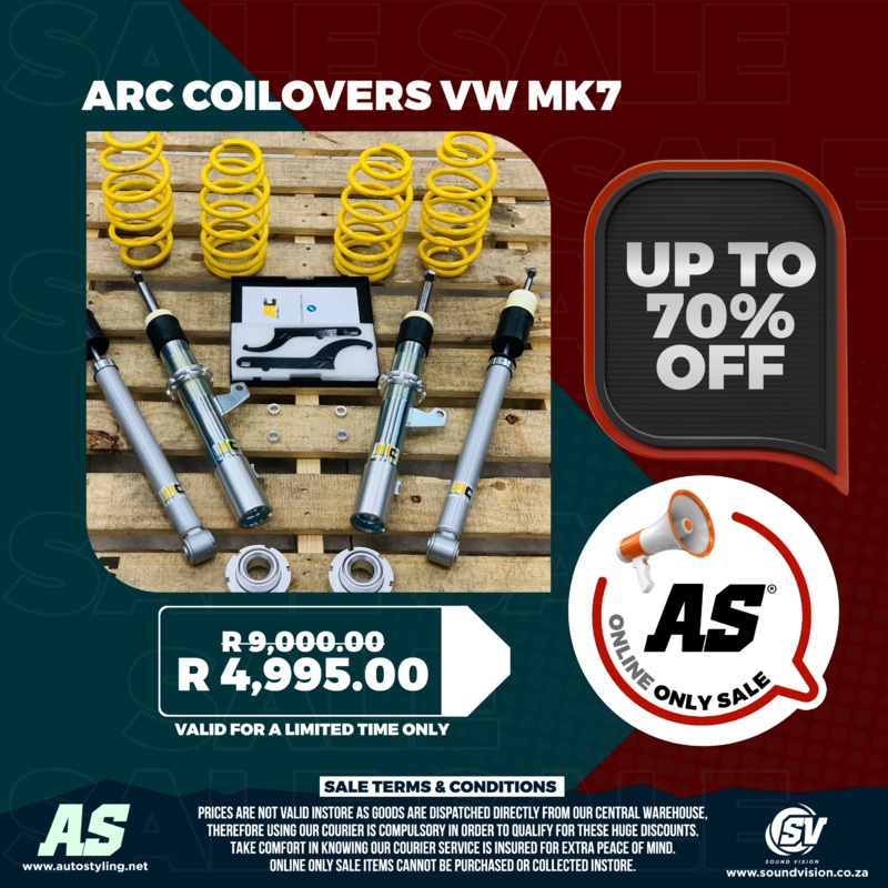 ARC COILOVERS VW MK7 GTI ONLY