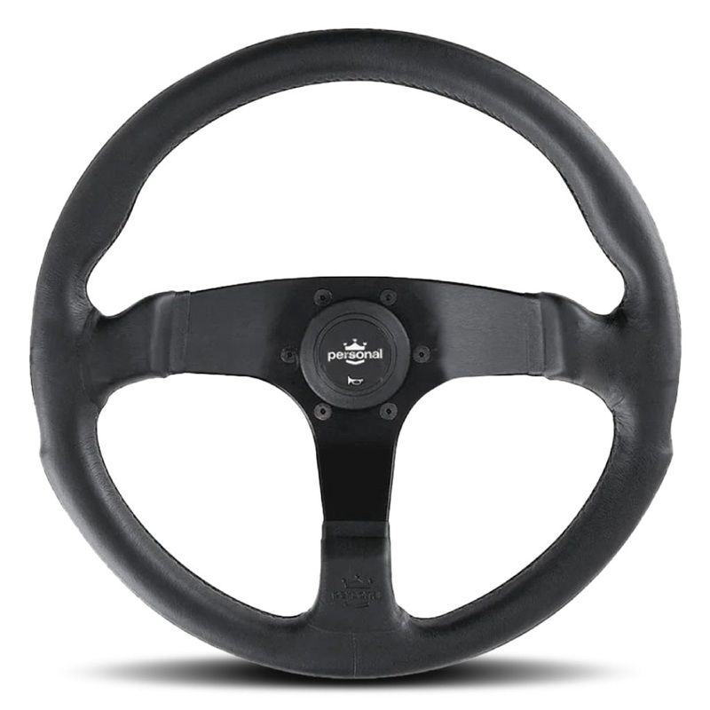 Personal Fitti E3 Steering Wheel – Black Leather Black Spokes 350mm