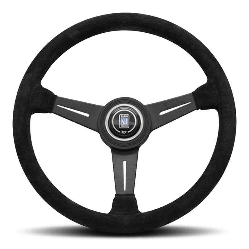Nardi ND Classic Steering Wheel – Black Suede Black Spokes 360mm