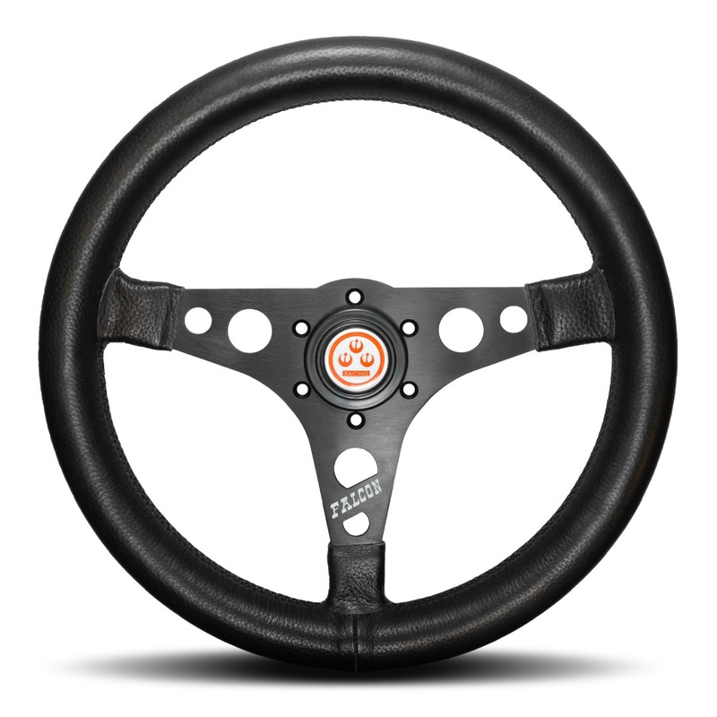 RS Watanabe Falcon Steering Wheel – Black Leather Black Spokes 340mm