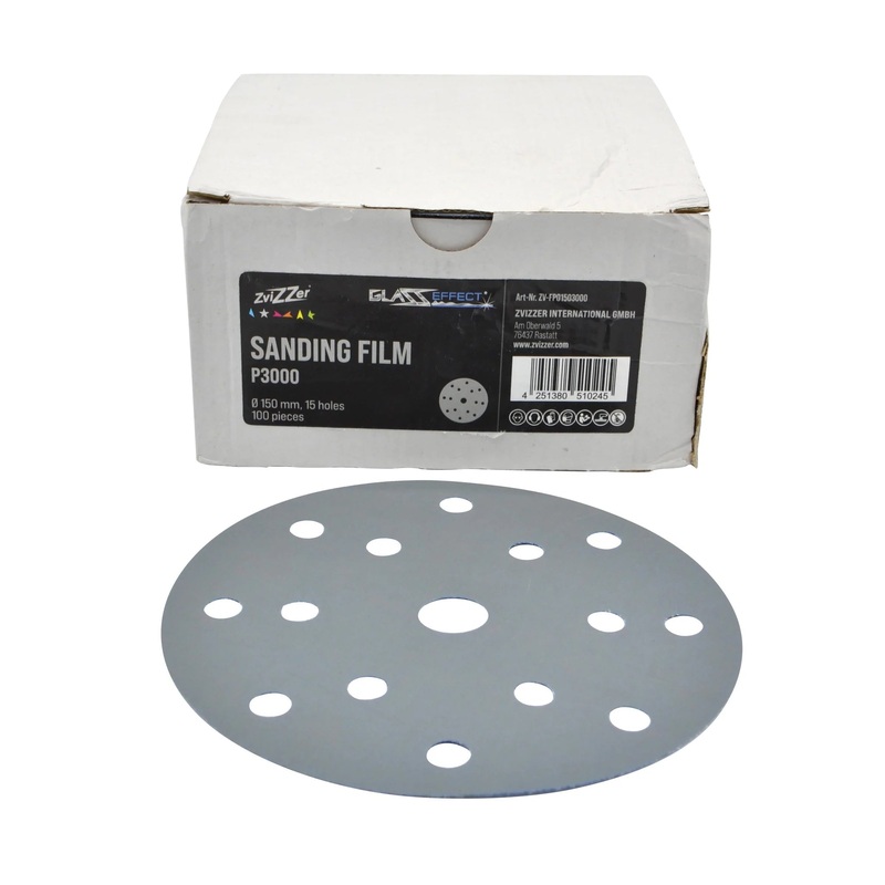 Zvizzer Sanding Film P3000|76mm – 3 Holes|150mm – 15 holes