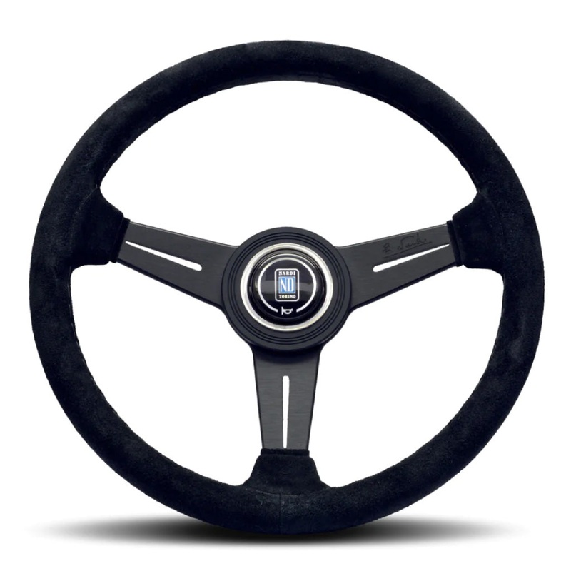 Nardi ND Classic Steering Wheel – Black Suede Black Spokes 330mm