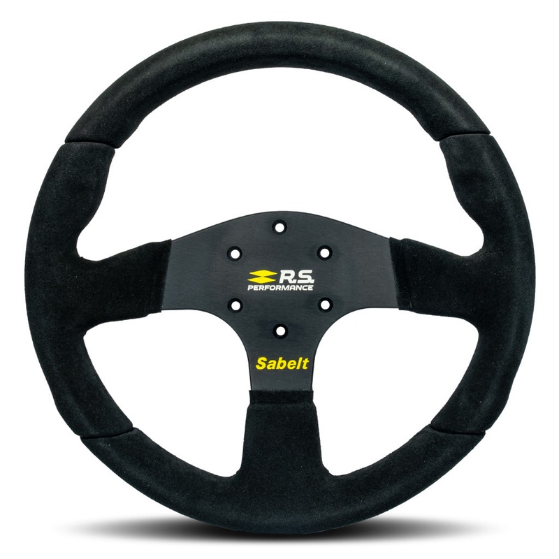 Sabelt Renault Sport RS Performance Steering Wheel – Black Alcantara Black Spokes 330mm