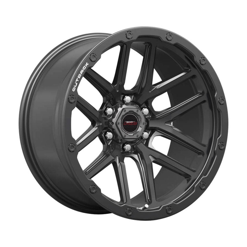 18 A-LINE Bounty 6/139 Satin Black Alloy Wheels