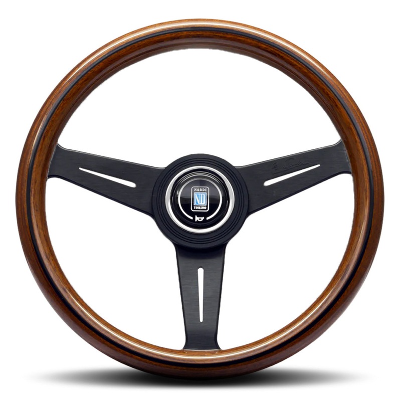 Nardi ND Classic Steering Wheel – Wood Black Spokes 340mm