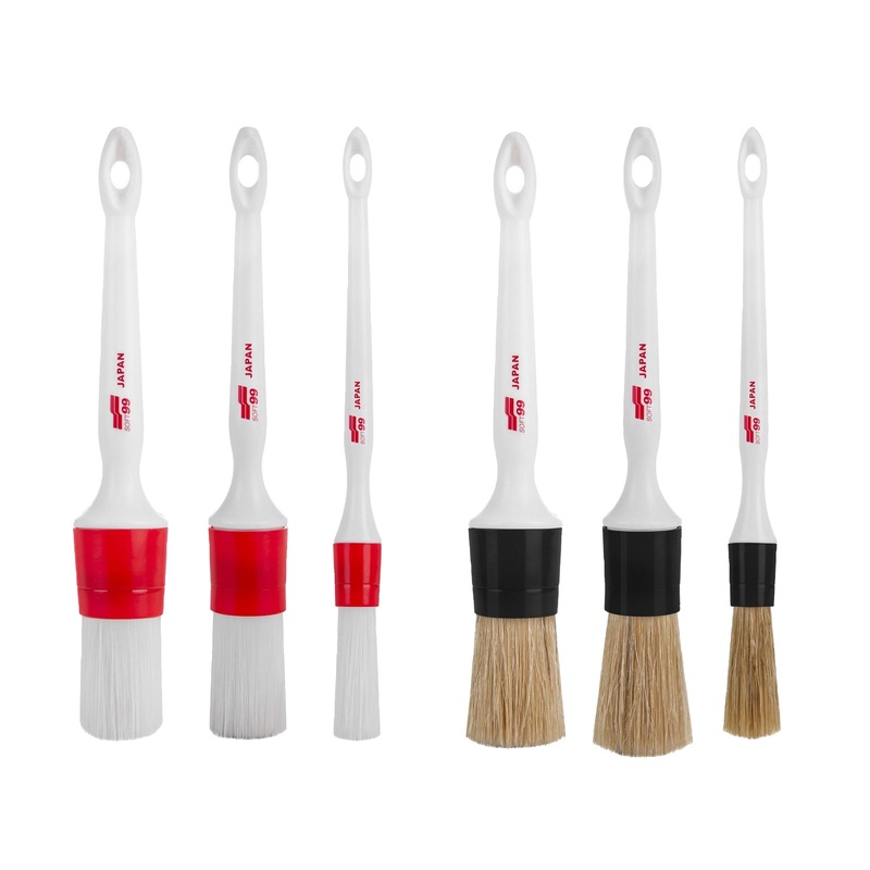 SOFT99 Exterior & Interior Brush Set – 6 pcs