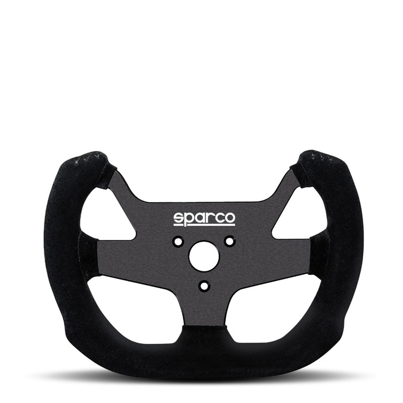 Sparco F-10 A Steering Wheel – Black Suede Black Spokes 270mm