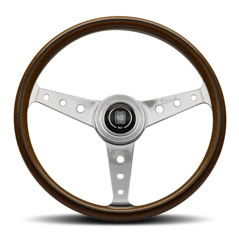 Nardi ND Classic Steering Wheel – Wood Polished Spokes with Holes 360mm
