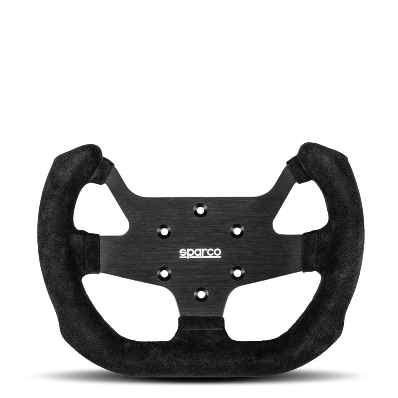 Sparco F-10 A Steering Wheel – 6-hole Black Suede Black Spokes 270mm
